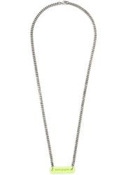 Palm Angels - Halskette Mit Logo-Schild - Lyst