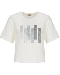 Marella - Rhinestone-Embellished T-Shirt - Lyst