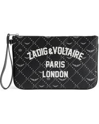 Zadig & Voltaire - Z Pouch Resort London Clutch Bag - Lyst