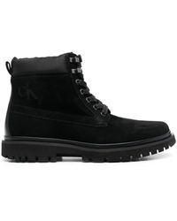 Calvin Klein - Stivali Da Trekking Lug Stringati - Lyst