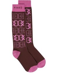 Pinko - Calcetines altos con motivo - Lyst