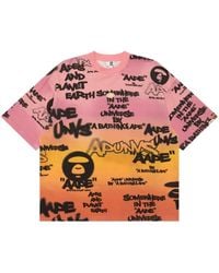Aape By A Bathing Ape - Graffiti-Print T-Shirt - Lyst