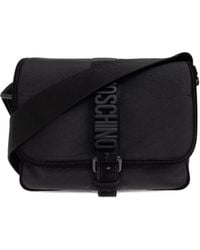 Moschino - Borsa A Spalla Con Placca Logo - Lyst