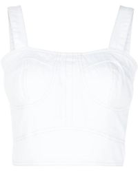 Lethicia Bronstein - Cropped-Top Im Corsage-Stil - Lyst