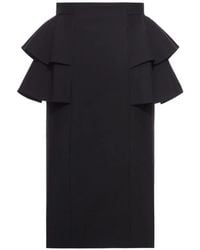 Valentino Garavani - Crepe Couture Midi Skirt - Lyst