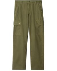 Burberry - Gabardine Cargo Trousers - Lyst