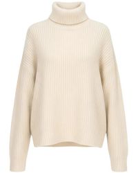 Isaia - Ribbed-Knit Roll-Neck Sweater - Lyst