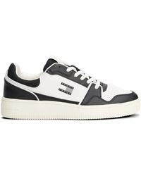 Tommy Hilfiger - Panelled Perforated Sneakers - Lyst