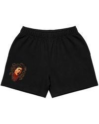 Melt - Graphic-Print Cotton Shorts - Lyst