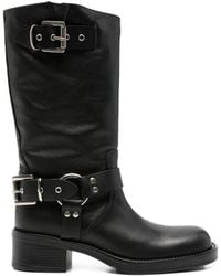 GISEL B - Chester Buckle-Strap Boots - Lyst
