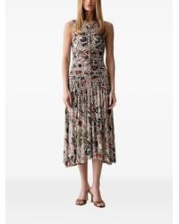 FARM Rio - Abstract-Print Ruched Midi Dress - Lyst