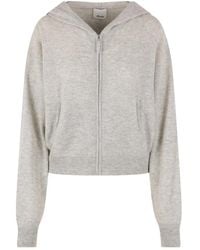 Allude - Zip-Fastening Hoodie - Lyst