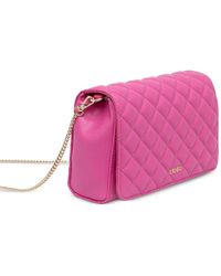 Liu Jo - Gewatteerde Crossbodytas Met Ketting - Lyst