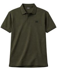 C.P. Company - Stretch Piquet Short Sleeve Logo Polo - Lyst