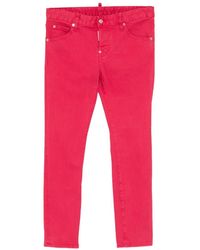 DSquared² - Logo-Tag Slim-Fit Jeans - Lyst