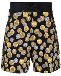Moschino - Coin-print Cotton Track-shorts - Lyst