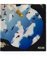 Moschino - Graphic-Print Silk Scarf - Lyst