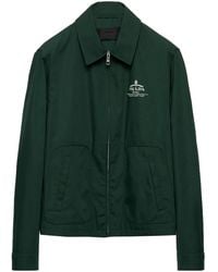 Prada - ロゴ ジップ ジャケット - Lyst