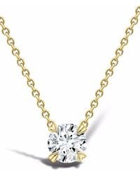 Pragnell - 18Kt Windsor 0.75Ct Diamond Pendant Necklace - Lyst