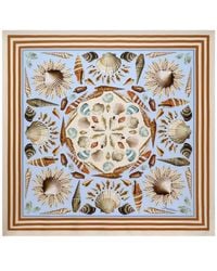 Dolce & Gabbana - Shell-Print Silk Scarf - Lyst
