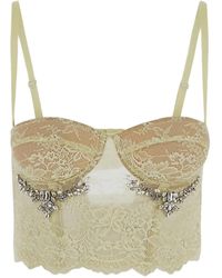 Des Phemmes - Bustier-Top Aus Spitze - Lyst
