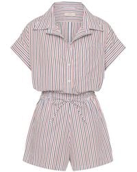 Faithfull the Brand - Zion Venezia Stripe Playsuit - Lyst