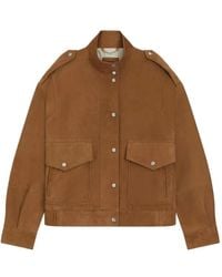 BOSS - Suede Panelled Jacket - Lyst