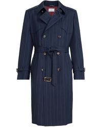 Brunello Cucinelli - Striped Trench Coat - Lyst