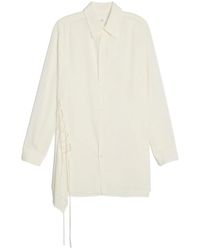 Y's Yohji Yamamoto - Hemd Mit Schnürdetail - Lyst