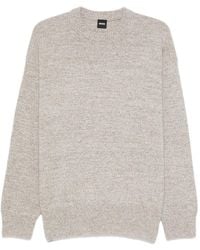 BOSS - Speckled Wool Sweater - Lyst