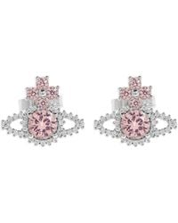 Vivienne Westwood - Oorbellen Verfraaid Met Kristallen - Lyst