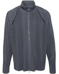 Homme Plissé Issey Miyake - Pleated Zip-up Shirt Jacket - Lyst