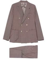 Santaniello - Double-Breasted Peak-Lapel Suit - Lyst
