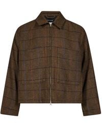 Song For The Mute - Checked Zip-Fastening Jacket - Lyst