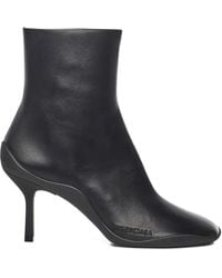Balenciaga - Bottes En Cuir À Bout Carré 80 Mm - Lyst