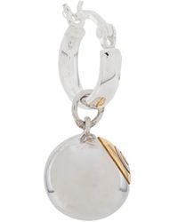 True Rocks - Eight Ball Hoop Earring - Lyst