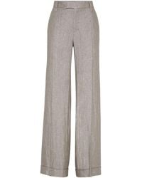 Brunello Cucinelli - Pantalon ample à plis marqués - Lyst