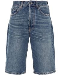 Fiorucci - Short en jean à patch logo - Lyst