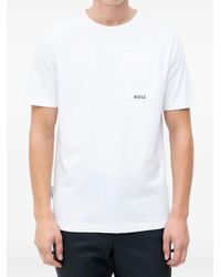BOSS - T-Shirt Met Zakdetail - Lyst
