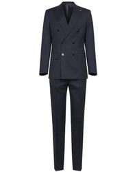 D4.0 - Peak Lapels Double-Breasted Suit - Lyst