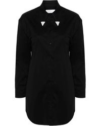 GIUSEPPE DI MORABITO - Popeline-Minikleid Mit Strassverzierung - Lyst