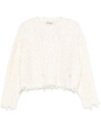 Jonathan Simkhai - Felix Cable-Knit Frayed Knitwear - Lyst
