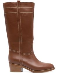 Fay - 70mm Leather Boots - Lyst