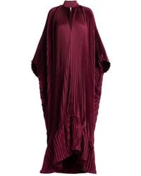 L'idée - Empire Pleated Ruffled Maxi Dress - Lyst