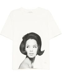 Wales Bonner - Portrait-Print T-Shirt - Lyst