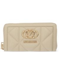 Love Moschino - Quilted Logo-Motif Wallet - Lyst