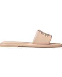 Tory Burch - Sandali Slides Double T Deco Sport - Lyst