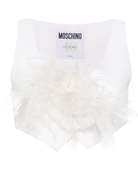 Moschino - Cropped Gilet - Lyst