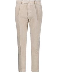 Santaniello - Pleated Corduroy Trousers - Lyst