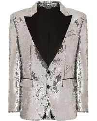 Dolce & Gabbana - Smoking-Jacke mit Pailletten - Lyst